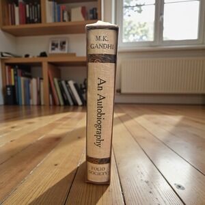 NEW M.K. Gandhi An Autobiography Slip Cover Folio Society FACTORY SEALED